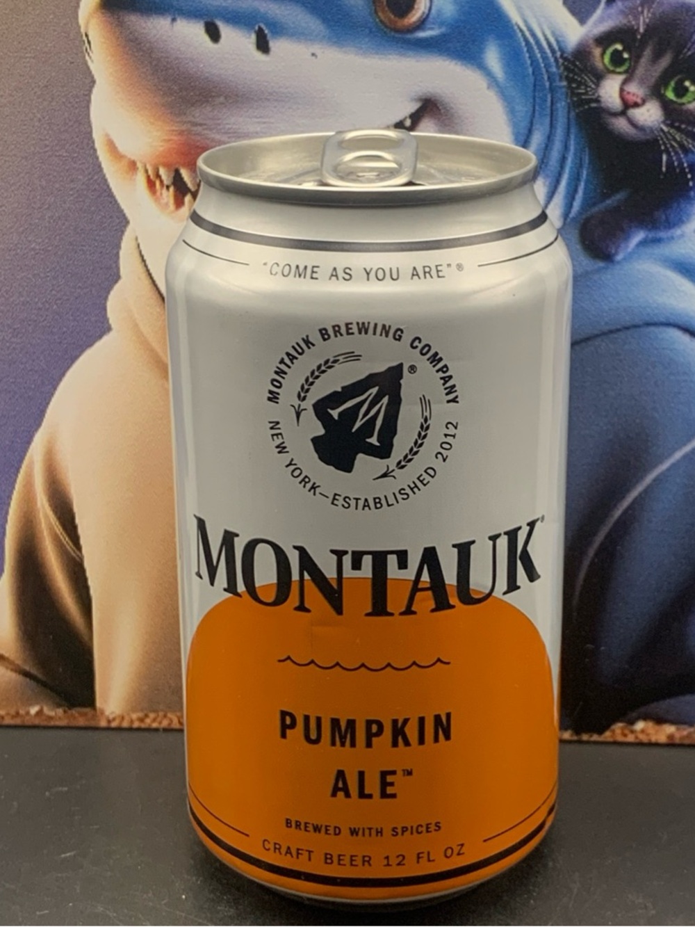 Vintage Beer Can Montauk Pumpkin Ale Brewed With Spices Empty Montauk Brewing NY